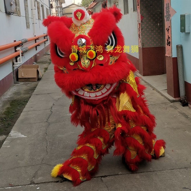 醒狮南狮正宗广东狮醒装饰狮头 一号狮头二 号狮头定做特大号狮头