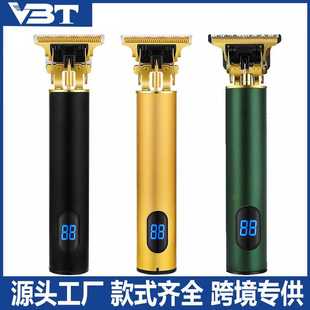 数显电动理发器专业雕刻推光头剃头刀油头电推剪充电式理发剪