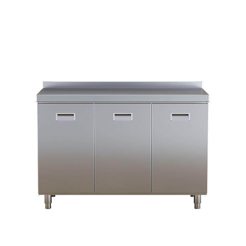 304整体不锈钢厨房橱柜特厚简易碗柜灶台一体农村储物家用小户型