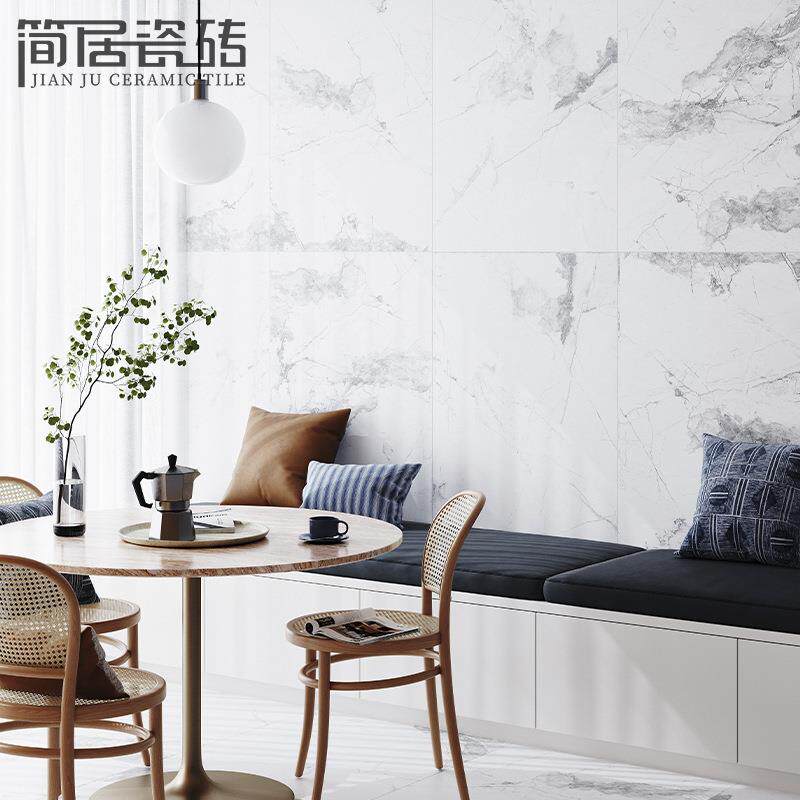 寒江雪通体大理石瓷砖柔光面卫生间墙砖哑光客厅防滑地砖600*12