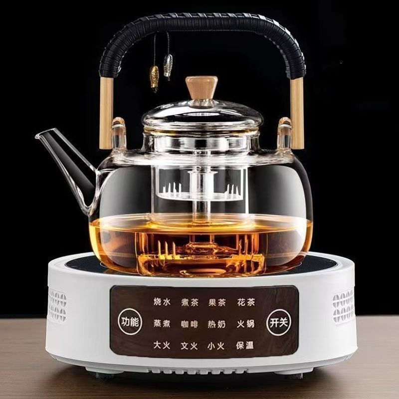 电陶炉茶炉家用1500W茶壶煮茶玻璃烧水小型自动加热煮茶套装