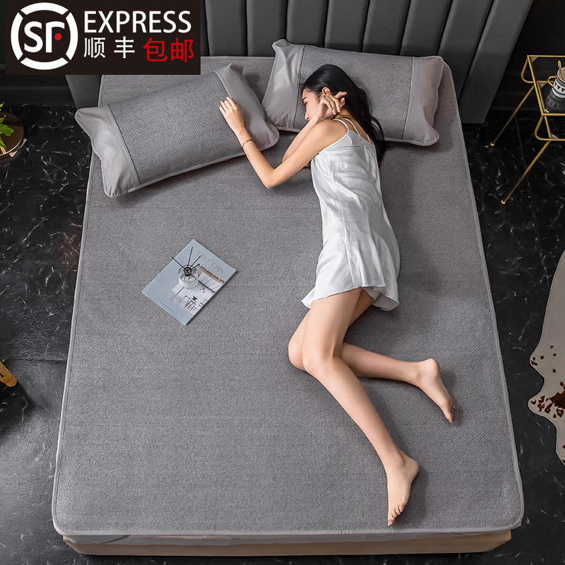 夏季软凉席裸睡1.8m床折叠草席学生宿舍单人1.2竹席子1.5冰丝藤席,床上用品,凉席/草席/麻席,淘宝优惠券,粉丝福利购,淘宝优惠卷