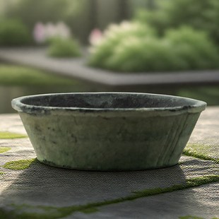 室外水培花盆专用无底孔-水仙碗莲铜钱草粗陶荷花睡莲瓦盆养乌龟