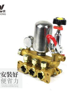 农用三缸柱塞泵总成22/26/30/60型出水室排水体高压打药泵头配件