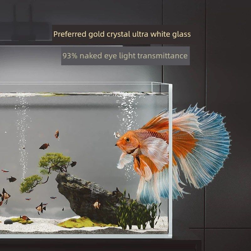 金晶超白玻璃鱼缸客厅电视柜窄条鱼缸家用造景生态裸缸溪流缸龟缸,宠物/宠物食品及用品,桌面缸,淘宝优惠券,粉丝福利购,淘宝优惠卷