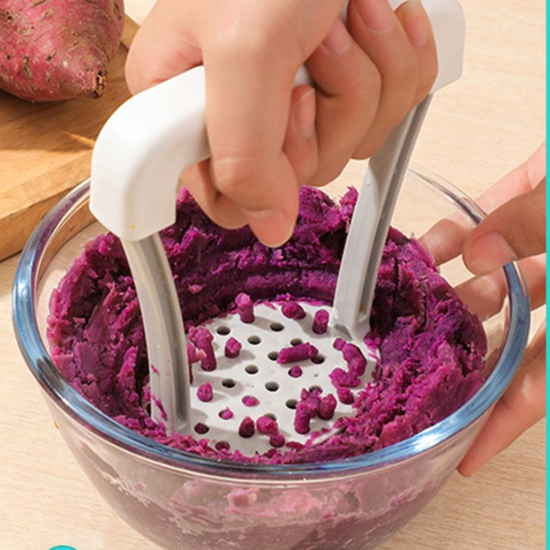压土豆泥压泥器压蒜器捣泥器红薯捣碎器水果手动压碎器