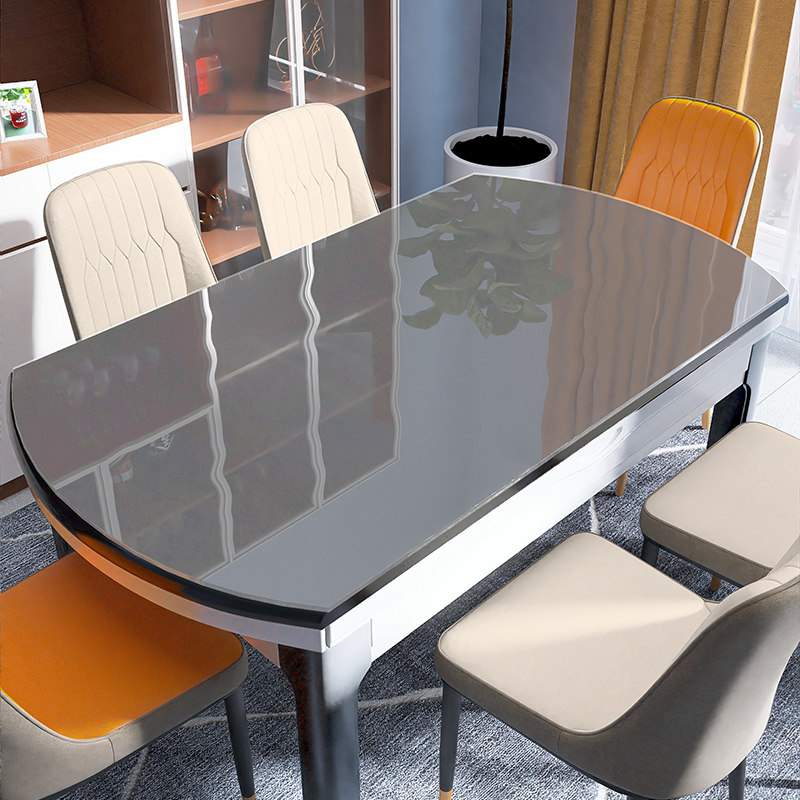 透明加厚椭圆形软玻璃PVC桌布防水防烫防油免洗透明茶几餐桌垫,居家布艺,桌布,淘宝优惠券,粉丝福利购,淘宝优惠卷