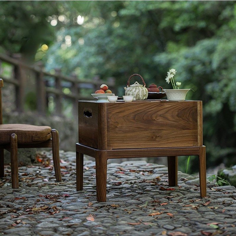 子墨胡桃木围炉煮茶茶桌茶台组合炭炉烤火炉中式取暖家 用炭炉桌,住宅家具,家用茶台/茶桌,淘宝优惠券,粉丝福利购,淘宝优惠卷