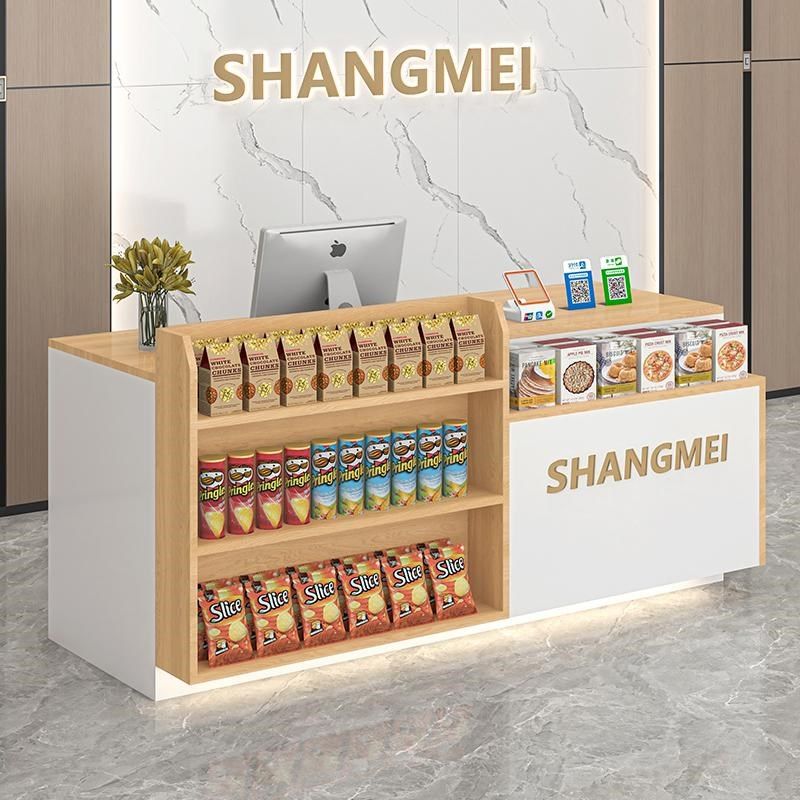 吧台收银台店铺小型柜台桌超市便利店货架展示架奶茶店前台接待台