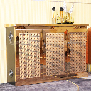 KTV电视柜不锈钢点歌柜子KTV功放机柜足浴K歌柜包厢点歌台家用