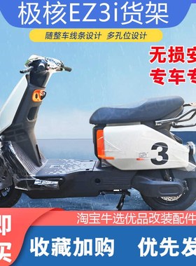 适ZEEHO极核EZ3i电动车尾架置物尾箱货架中置双撑大脚架改装配件