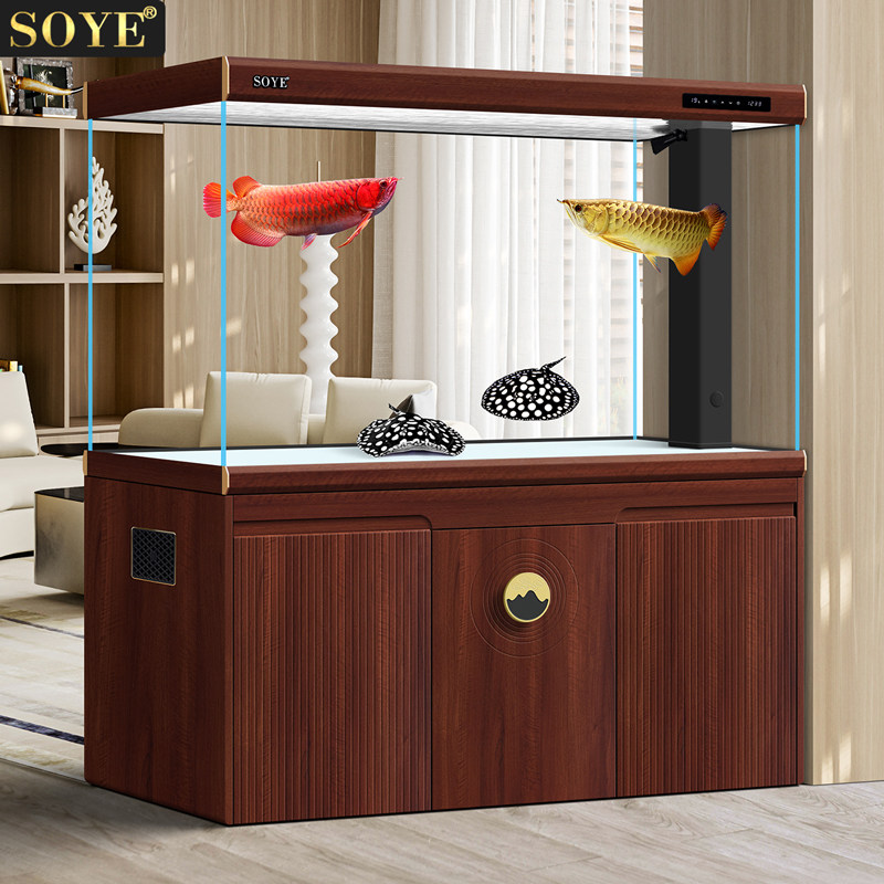 索一鱼缸客厅智能大型生态落地底滤家用隔断2024新款超白水族箱,宠物/宠物食品及用品,底柜/落地缸,淘宝优惠券,粉丝福利购,淘宝优惠卷