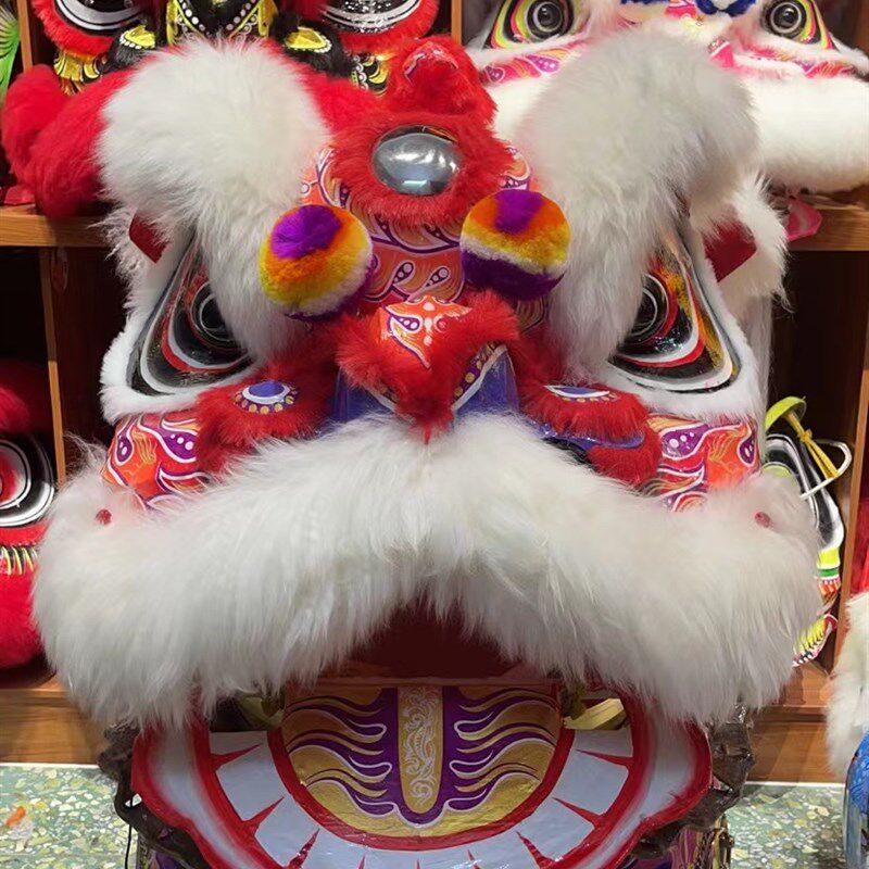 符合舞龙舞狮比赛狮头道具 南狮行竞赛醒狮器材 三号南狮器材道具