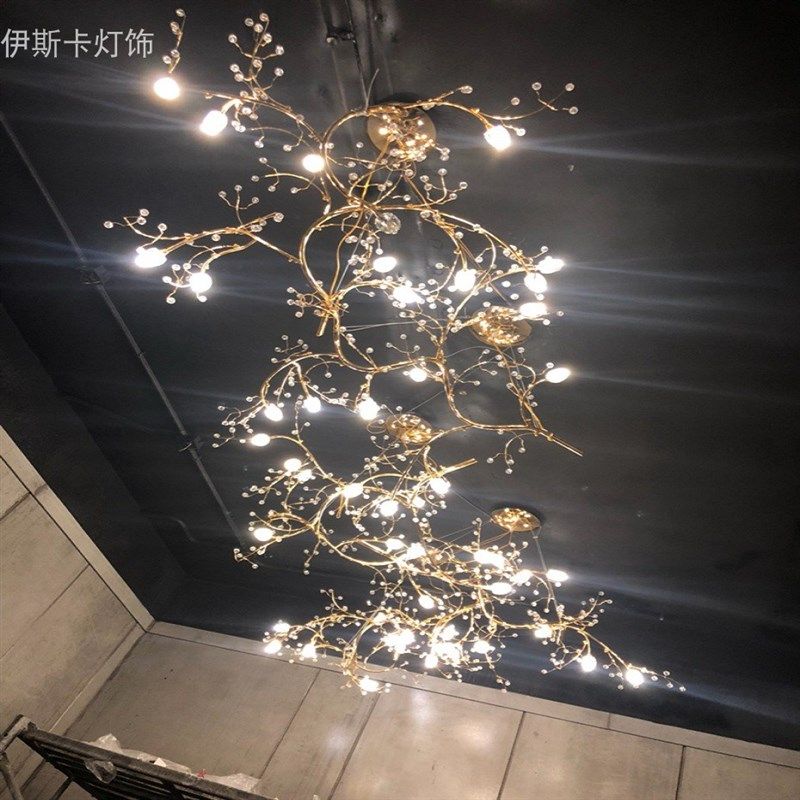 创意艺术树枝吊灯时装店咖啡厅餐厅吧台灯宴会厅水晶前台装饰灯,家装灯饰光源,酒店/宴会厅/餐饮吊灯,淘宝优惠券,粉丝福利购,淘宝优惠卷