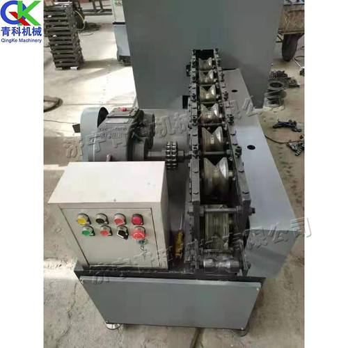 建筑施工方管除锈机 弯曲矩形管校直机 钢管锈迹打磨刷漆机