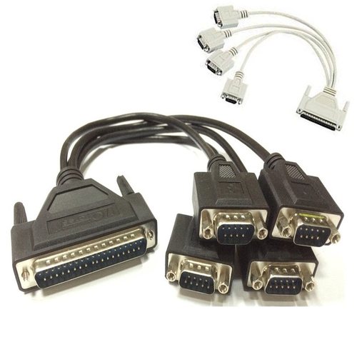 db37转db9转接线37针一分四9针连接线串口线rs232线COM口公数据线