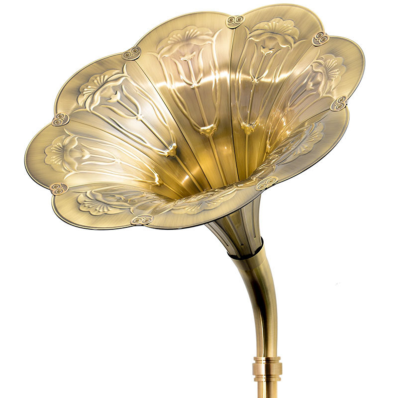 复古留声机铜大喇叭黑胶唱片机仿古电唱机