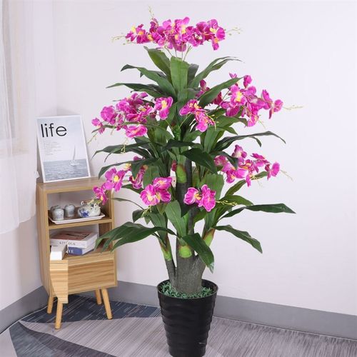 假花假树蝴蝶兰仿真植物客厅室内大型落地仿真绿植盆景盆栽塑料花