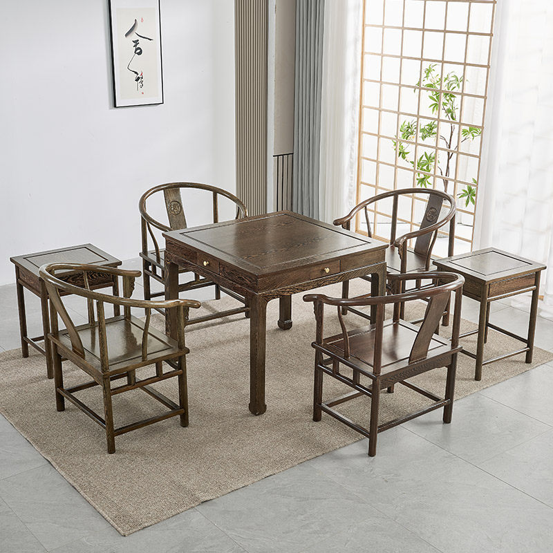 红木鸡翅木餐桌椅现代中式实木四方餐桌棋牌桌仿古小方桌花梨茶桌,住宅家具,红木餐桌,淘宝优惠券,粉丝福利购,淘宝优惠卷