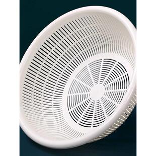 加厚塑料筛沥水洗菜筐收纳篮厨房洗菜篮大号洗碗筷盆小号洗水果盆