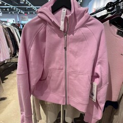 香港lululemon/露露乐蒙Scuba系列短款全拉链卫衣运动连帽衫外套