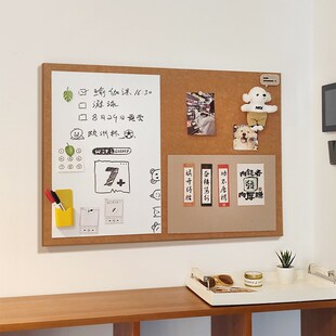 照片墙留言板磁白板免打孔背景板公司毛毡墙贴自粘展示板磁吸板