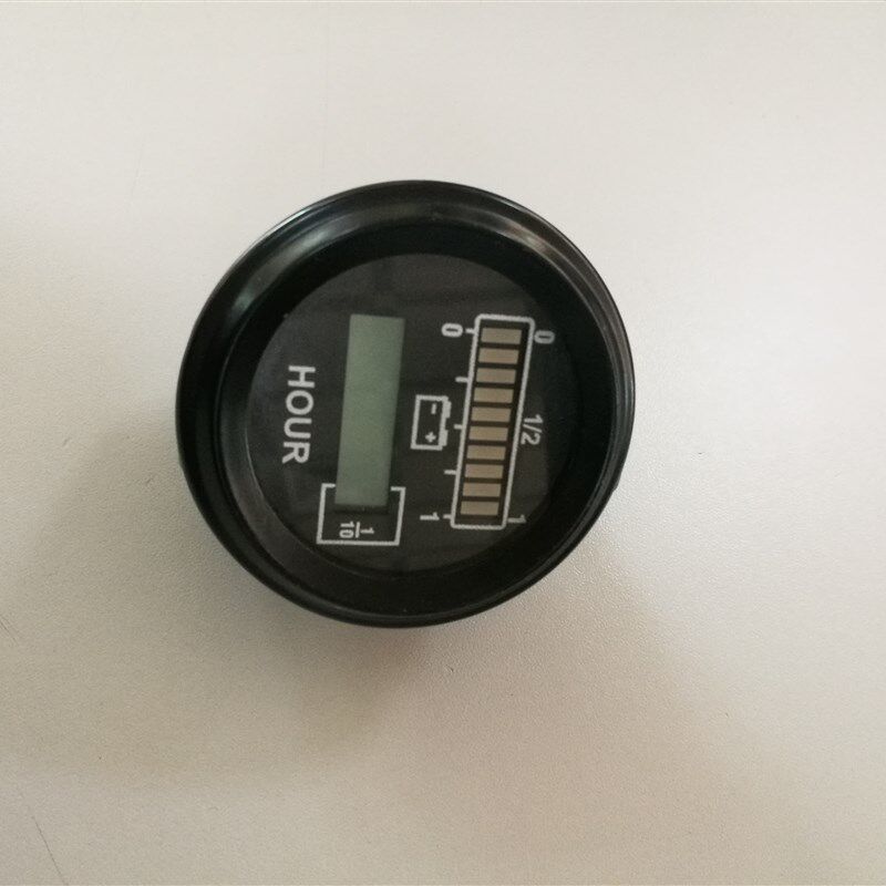 柯蒂斯圆形电瓶叉车蓄电池电量 电压表 低压保护小时计时器 洗地