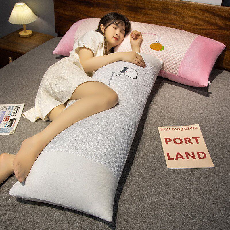 冰丝豆豆床头靠垫床上大号靠枕抱枕女生睡觉长条枕头靠背垫可拆洗