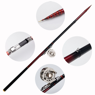 前打杆麦谷逗钓竿三定不剪线大物版28调谷麦钓竿车盘杆碳素杆溪流