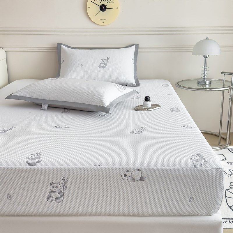 夏季A类可折叠凉席床笠款三件套卡通风凉感空调软席2025新款床席,床上用品,冰丝席,淘宝优惠券,粉丝福利购,淘宝优惠卷