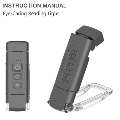 新款阅读夹子灯LED卡片书灯USB充电阅读灯便携式书签灯创意LED夜