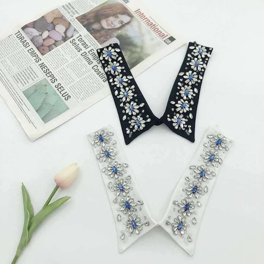 欧美重工艺玻璃钻订珠夏季新款假领子高端衣领假领衣领,居家布艺,珠子/钻饰/花朵等配饰,淘宝优惠券,粉丝福利购,淘宝优惠卷