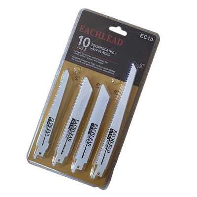 现货供应10pc往复锯条 Reciprocating Saw Blade Kit