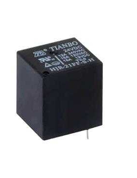 HJR-21FF-S-Z-05/12/24VDC转换5脚10A240VAC宁波天波继电器TIANBO