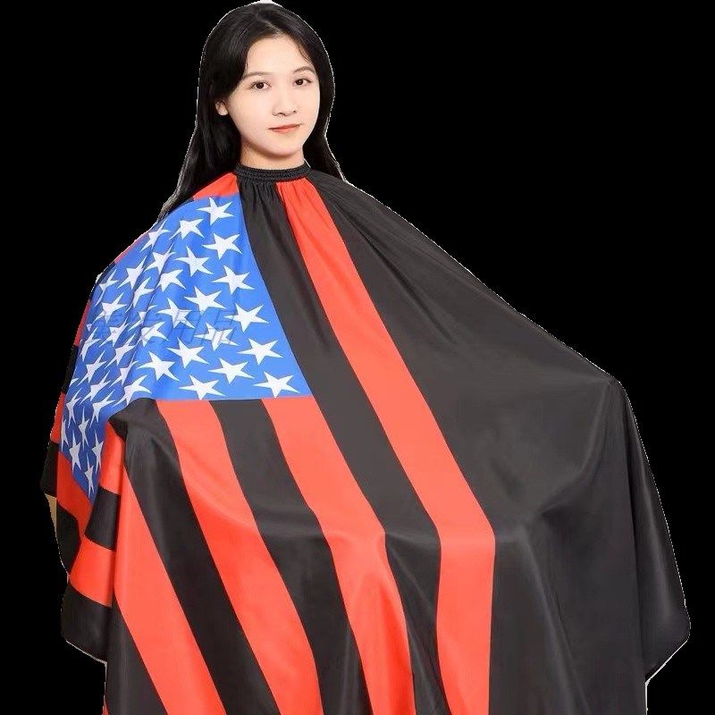 发廊加厚理发围布发型师美发店剪头发围兜不沾发围裙染发披肩