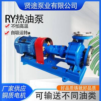 热油循环泵离心泵BRY离心式热油泵RY导热油泵润滑机油输送泵