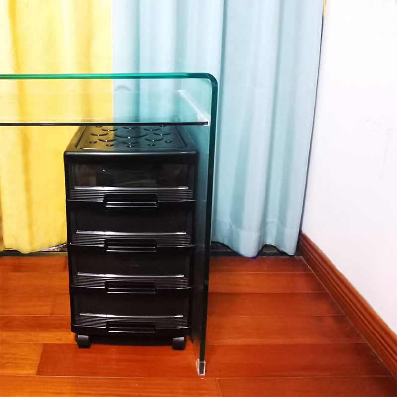 卧室床头办公桌下客厅塑料窄缝夹缝储物柜收纳柜抽屉式置物架多层