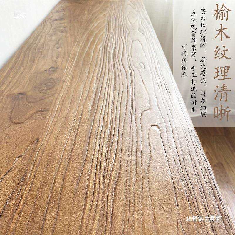 老榆木柜子多格老榆木餐边柜实木做旧玄关抽屉餐厅收纳柜抽拉地柜