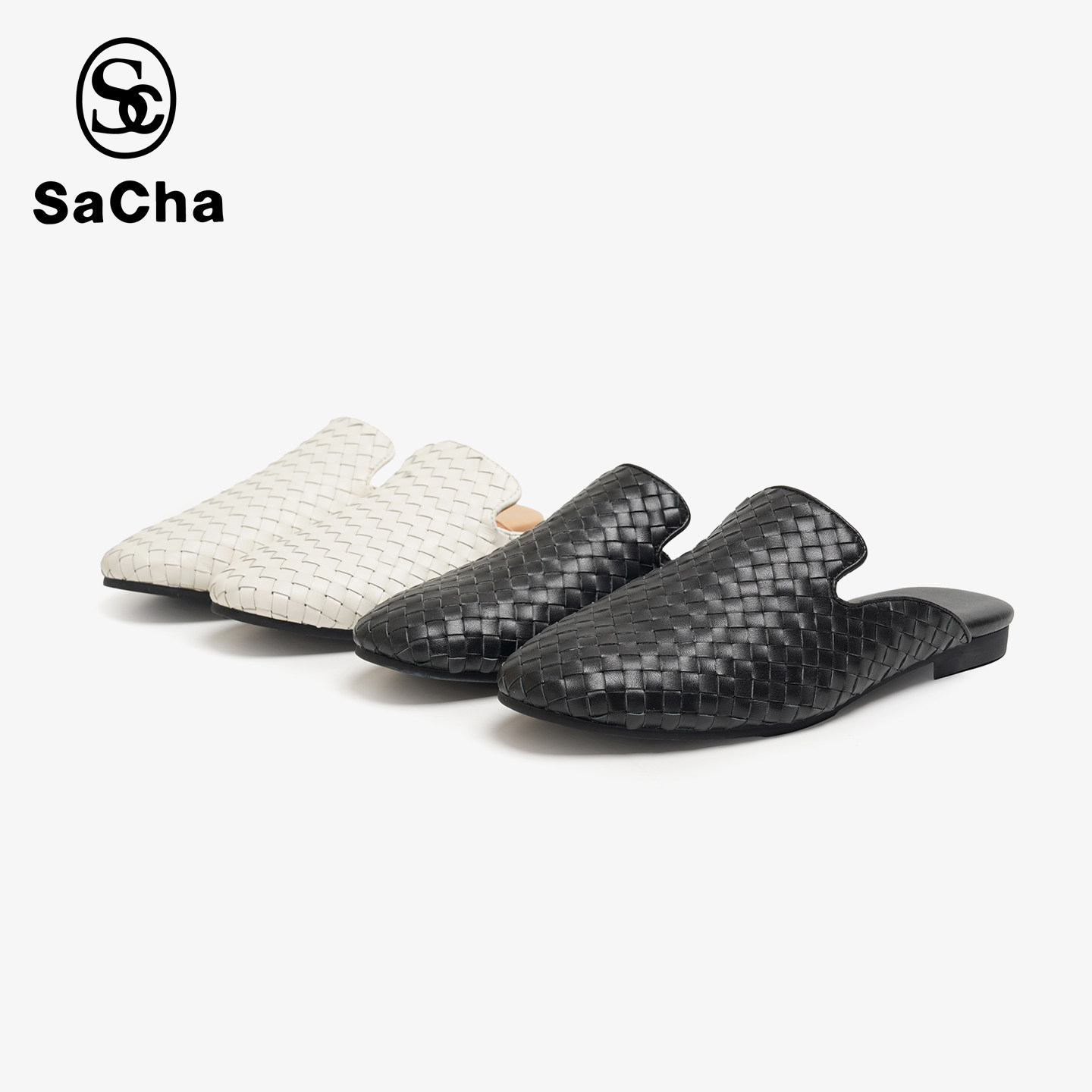 【小西专属】纯色休闲轻便透气编织包头拖舒适包头拖鞋BTCX-0341