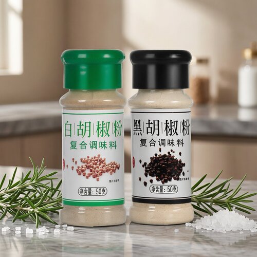 胡椒粉黑胡椒白胡椒面西餐牛排意面调料撒料调味品 户外烧烤调料