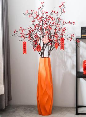 北欧客厅花瓶大型落地摆件电视柜旁边玄关家居装饰品喜庆乔迁礼物