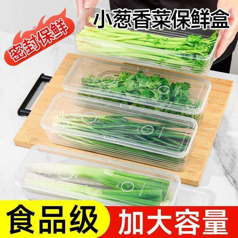 保鲜盒食品级大小葱香菜芫荽整根姜蒜面条鸡蛋收纳整理盒冰箱专用