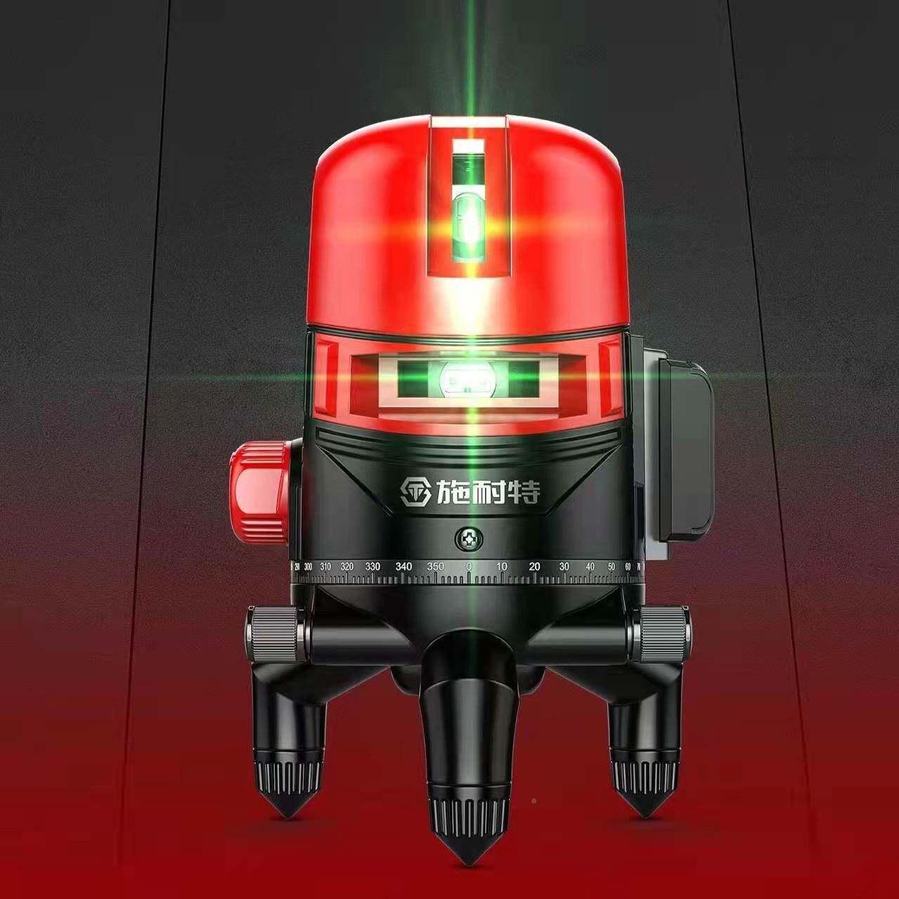 施耐特绿光1激光水平仪红幸福如初外2线高调度精强光细线自动平水