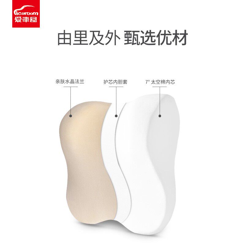 汽车头枕护颈部枕记忆棉腰靠背靠枕靠垫车用内饰舒适可拆洗