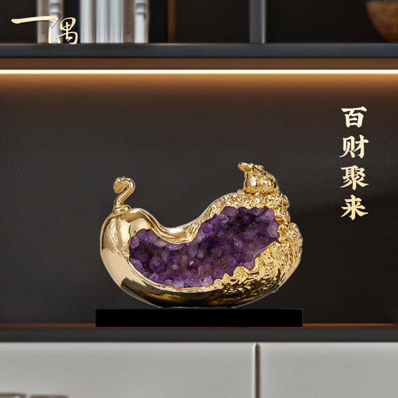 百财聚来白菜招财旺财摆件客厅电视柜酒柜办公室桌面装饰开业礼品