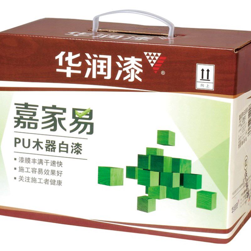 华润家木器漆5公斤白漆易耐黄变嘉面漆嘉家易清漆家具漆白漆