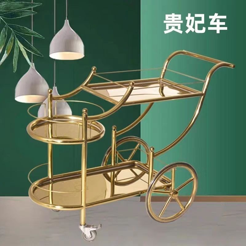 欧式家茶酒不酒水车KTV店锈钢小推车餐厅餐饮手推车送餐车用水车