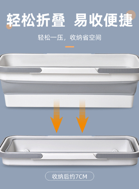 60c把折叠拖m桶长方形新款大涮家用号洗墩布家用带滑轮水桶拖布池