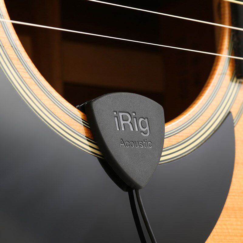 iRig Acoustic 原克木吉他古典吉他声尤里里免开孔拾音器话筒