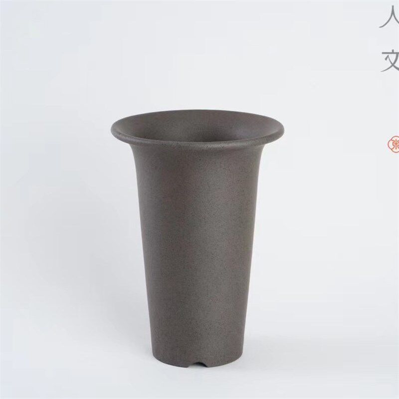 汗奢 东门第59款 紫轻泥出砂兰花盆 透气引种服盆快小口径兰花盆